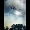 photograph of skycrane in the smoke