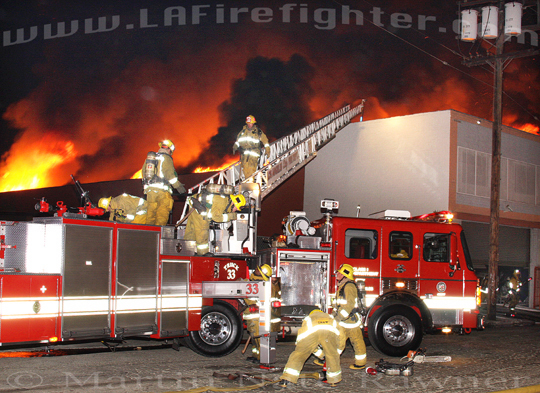 South L.A. Warehouse Blaze